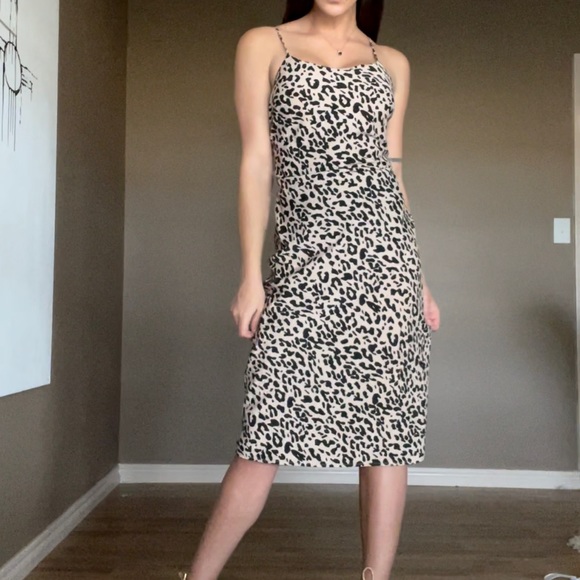 Leopard Midi Slip dress Sugarlips - Picture 4 of 4